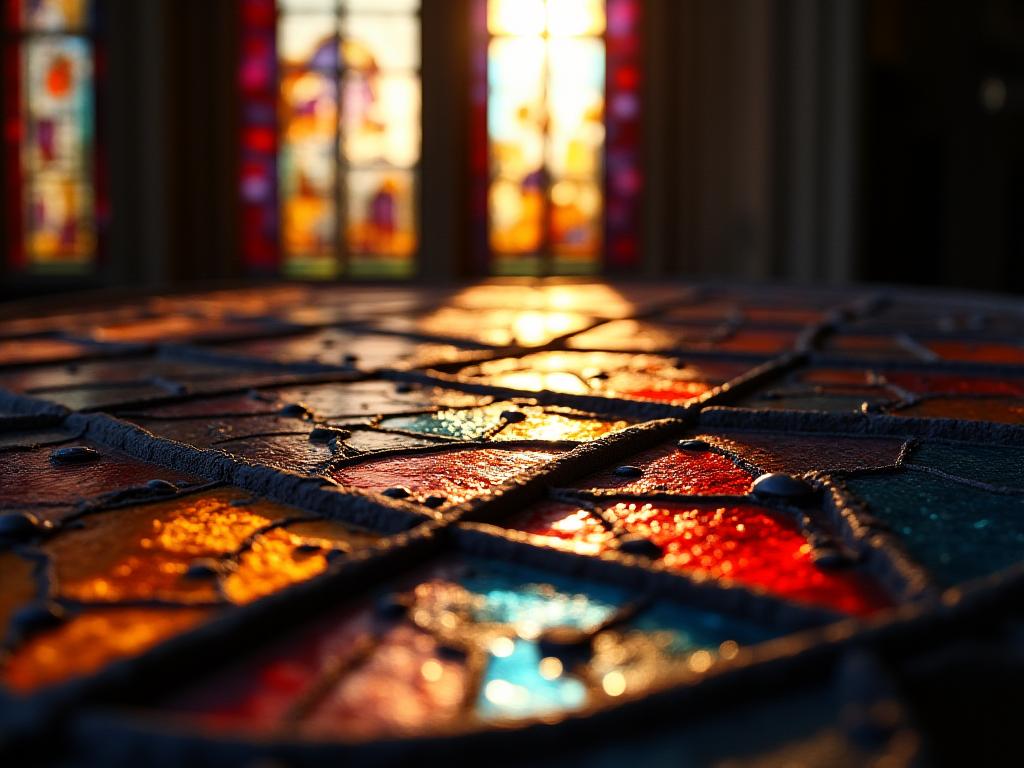 Stained Glass Restoration sa Simbahan