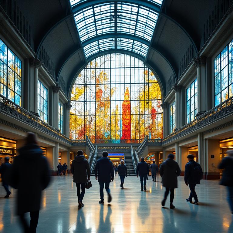 Public Transport Art Glass